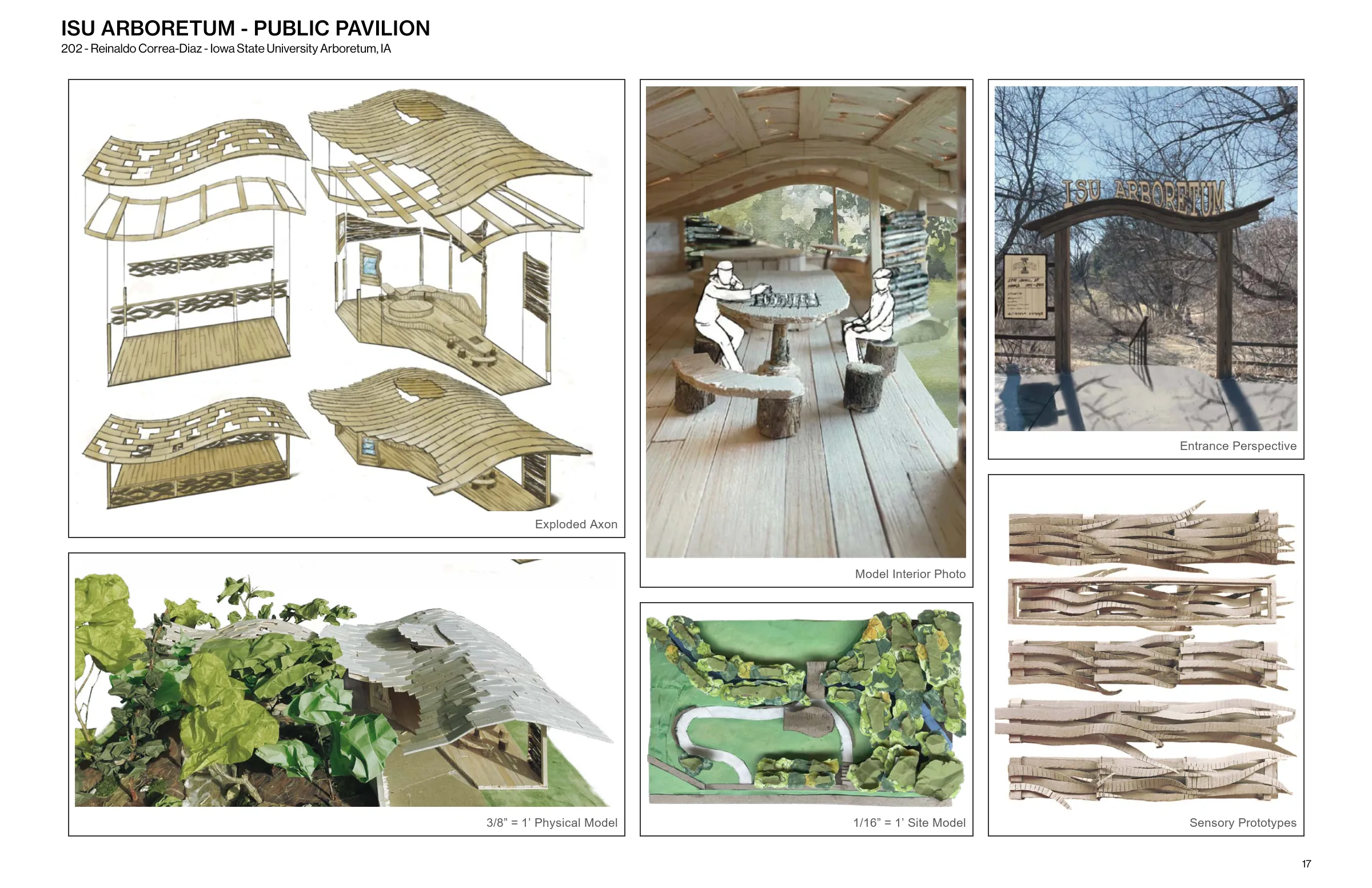 ISU Arboretum — 3/8 inch to 1 foot physical model.